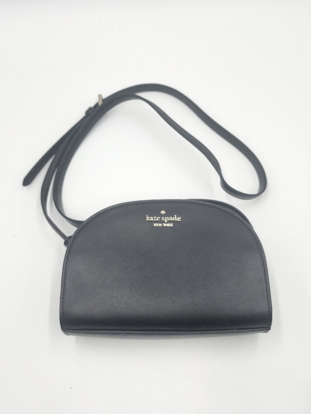 Kate Spade Black Leather Crossbody Purse Perry Dome